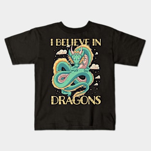 I Believe in Dragons - Mythical Kids T-Shirt